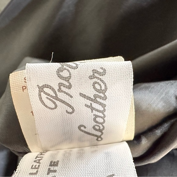 Comint Leather Jacket Coat Outerwear Vintage Black Animal Print Western Sz Large - Picture 9 of 11